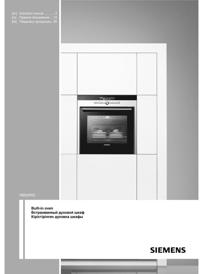 Siemens HB933R52 User manual
