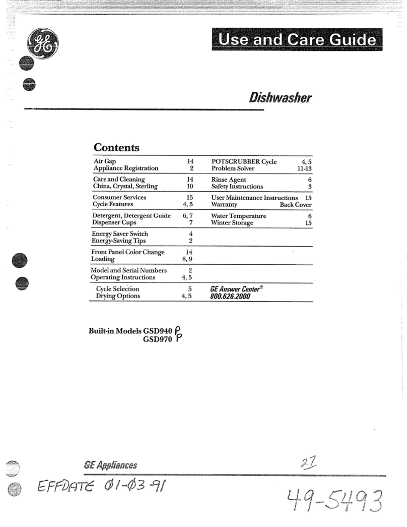 GE GSD970 P User manual