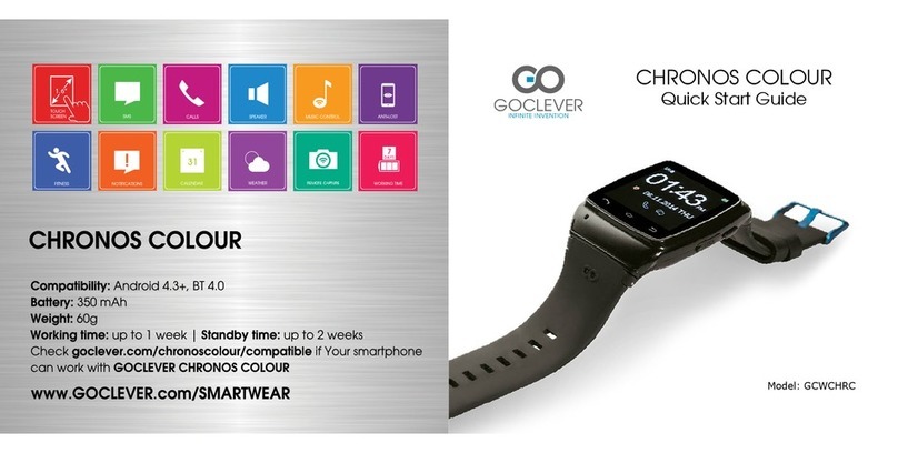 Goclever CHRONOS COLOUR quick start guide
