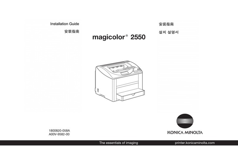 Konica Minolta Magicolor 2550 installation guide