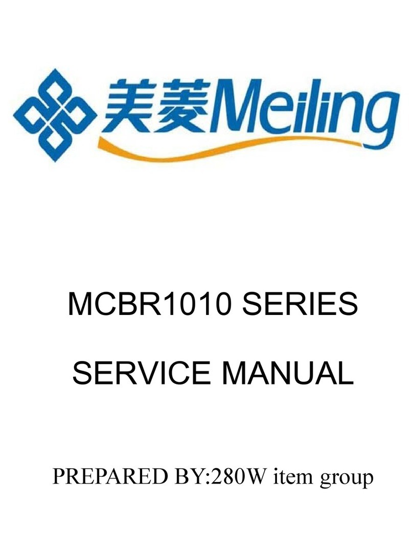 Hefei Meiling MCBR1010 SERIES Service manual