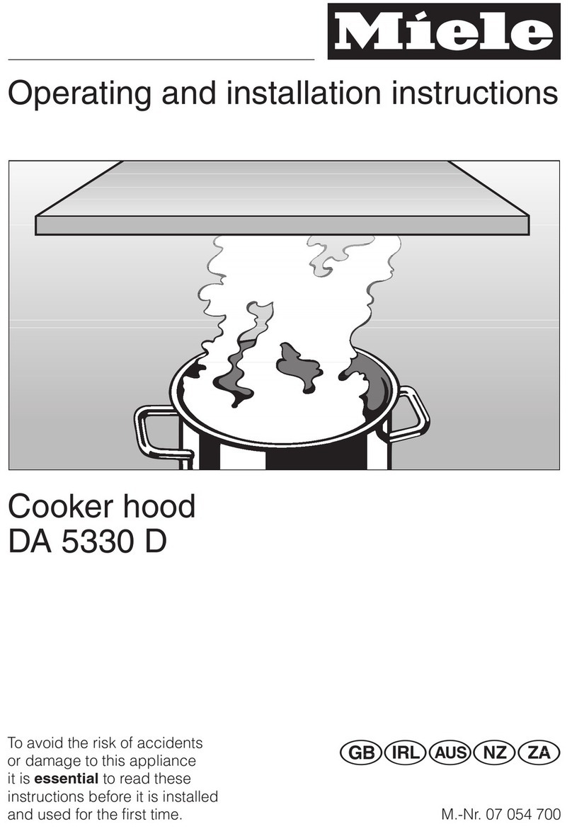 Miele DA 5330 D Operating and installation instructions