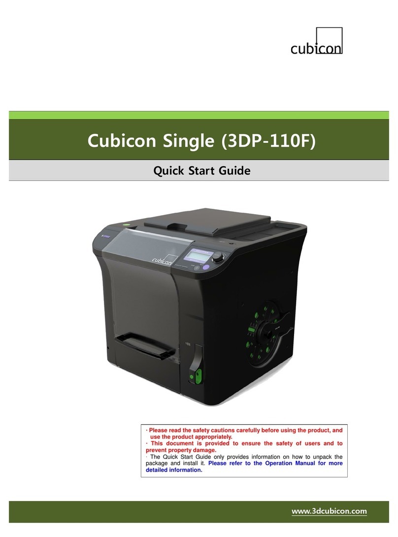 Cubicon 3DP-110F quick start guide