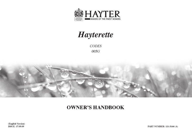 Hayter 005G User guide