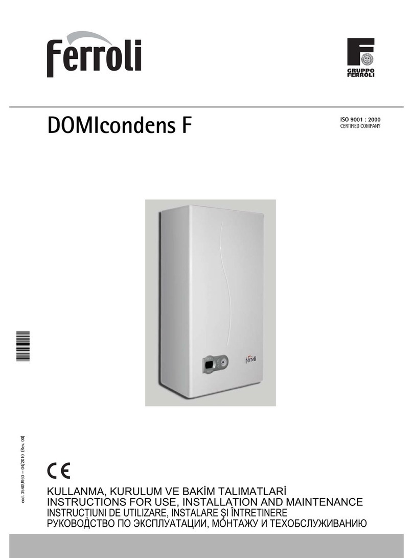 Ferroli DOMIcondens F Troubleshooting guide Ferroli DOMIcondens F Troubleshooting guide