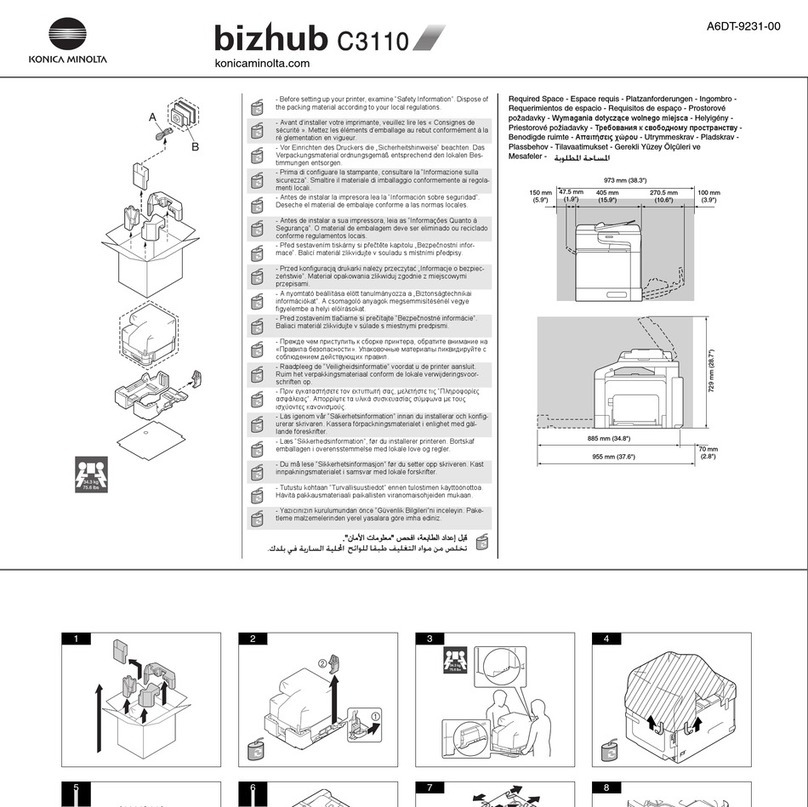 Konica Minolta bizhub c3110 manual
