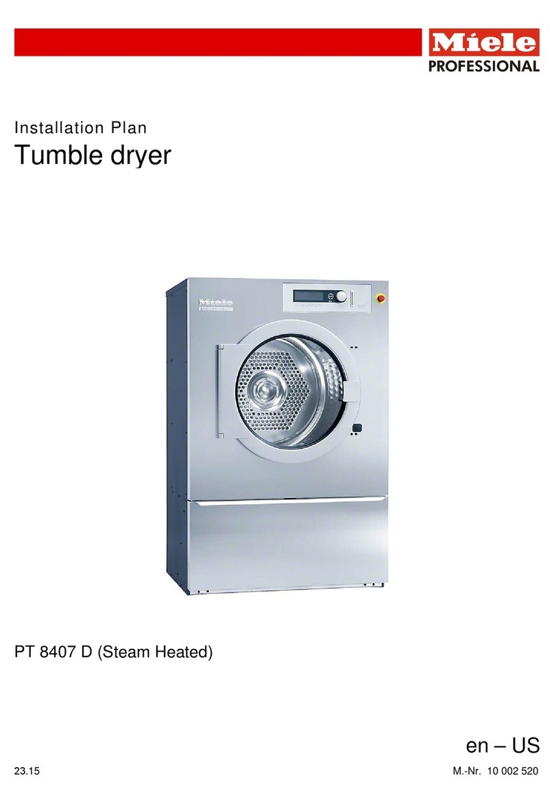 Miele PT 8407 D Installations plan