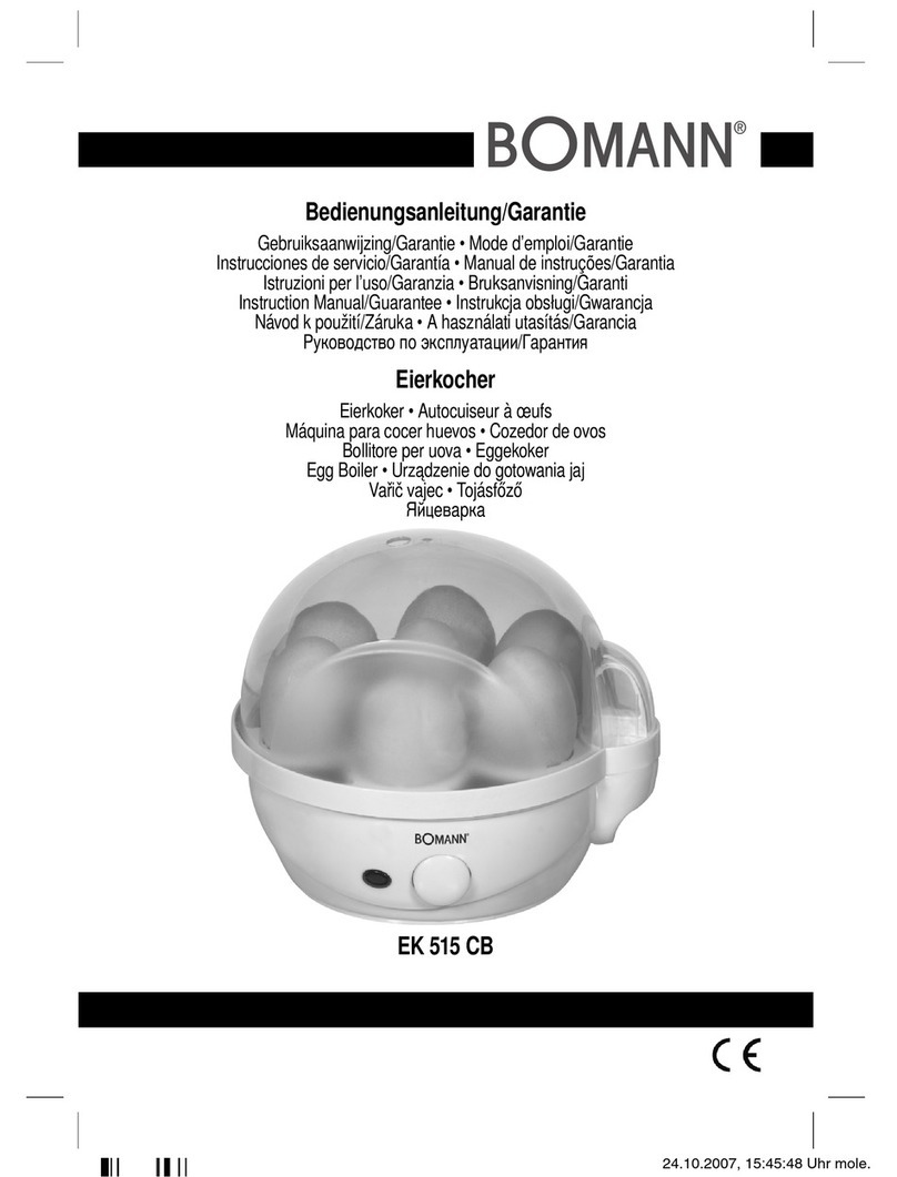 BOMANN EK 515 CB Instruction manual & guarantee