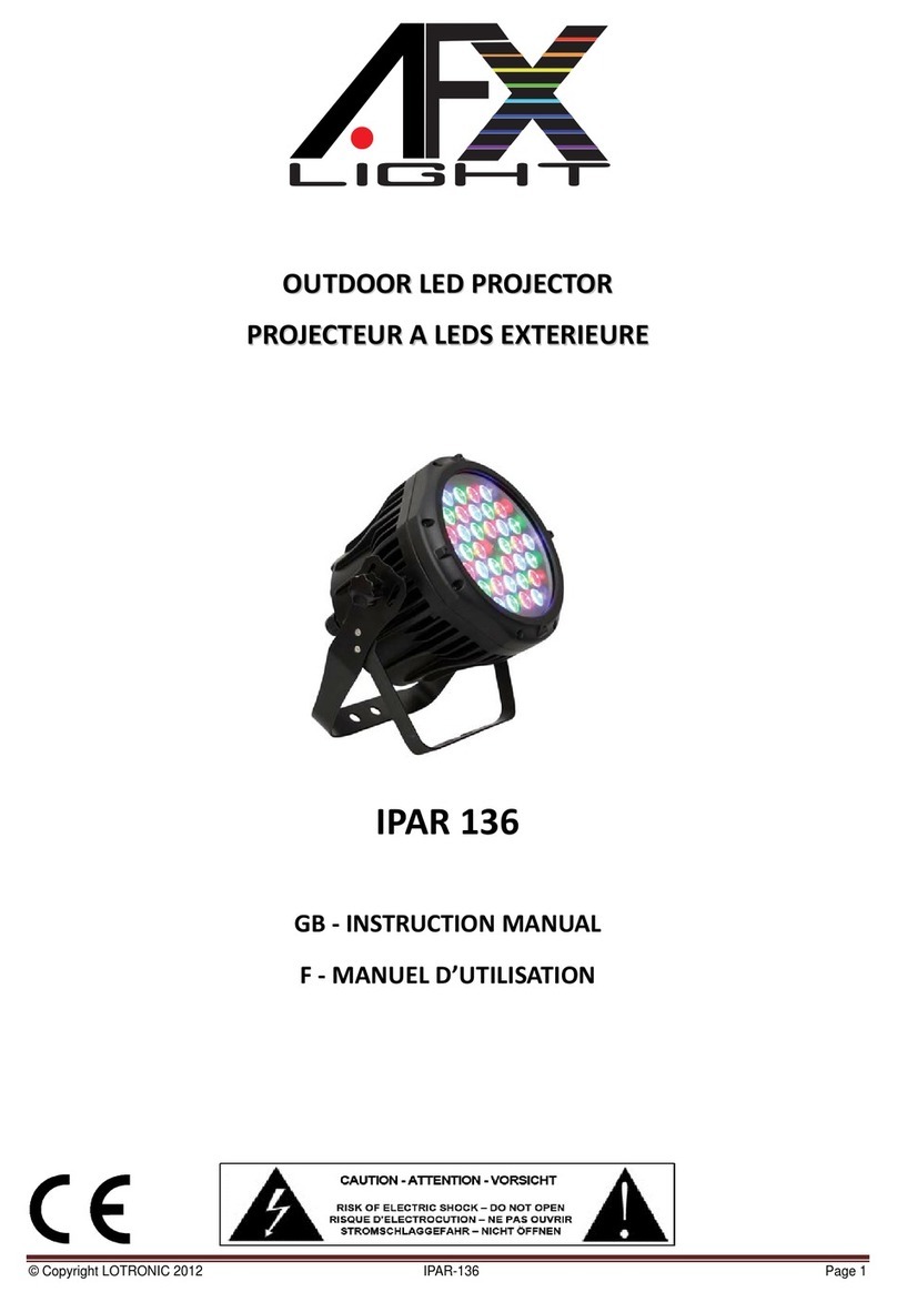 afx light IPAR 136 instruction manual