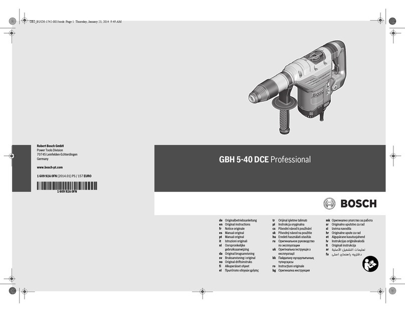 Bosch GBH 5-40 DCE Professional User manual