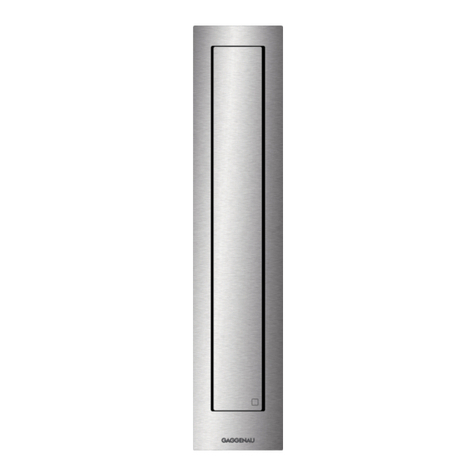 Gaggenau AA 490 711 installation instructions