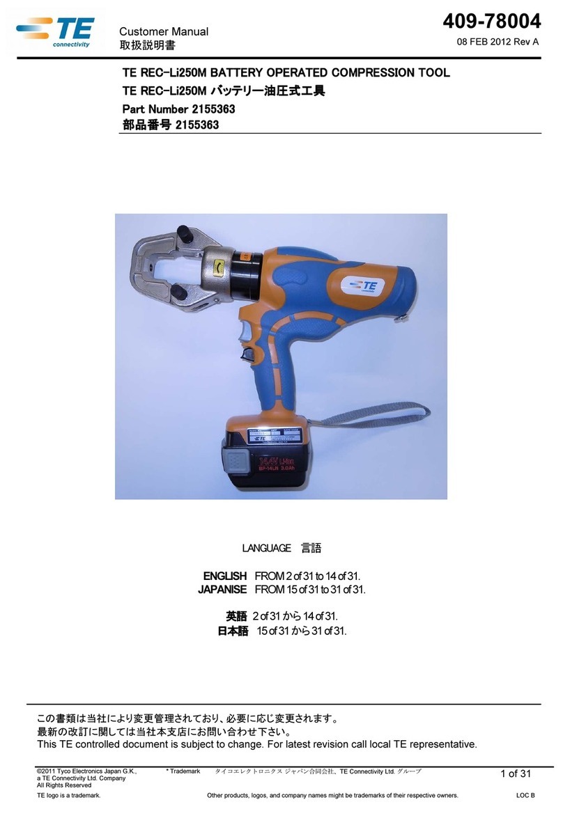 TE REC-Li250M user manual