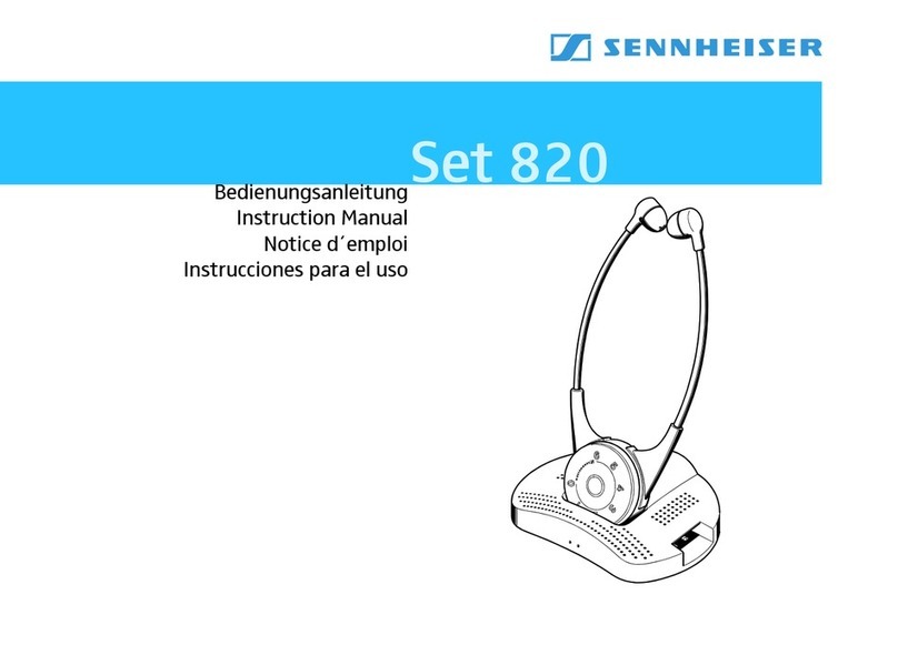 Sennheiser Set SET 820 User manual