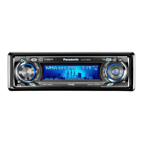 Panasonic C7301U - Cd Rcvr W/ Custm Dsply Installation insrtuctions