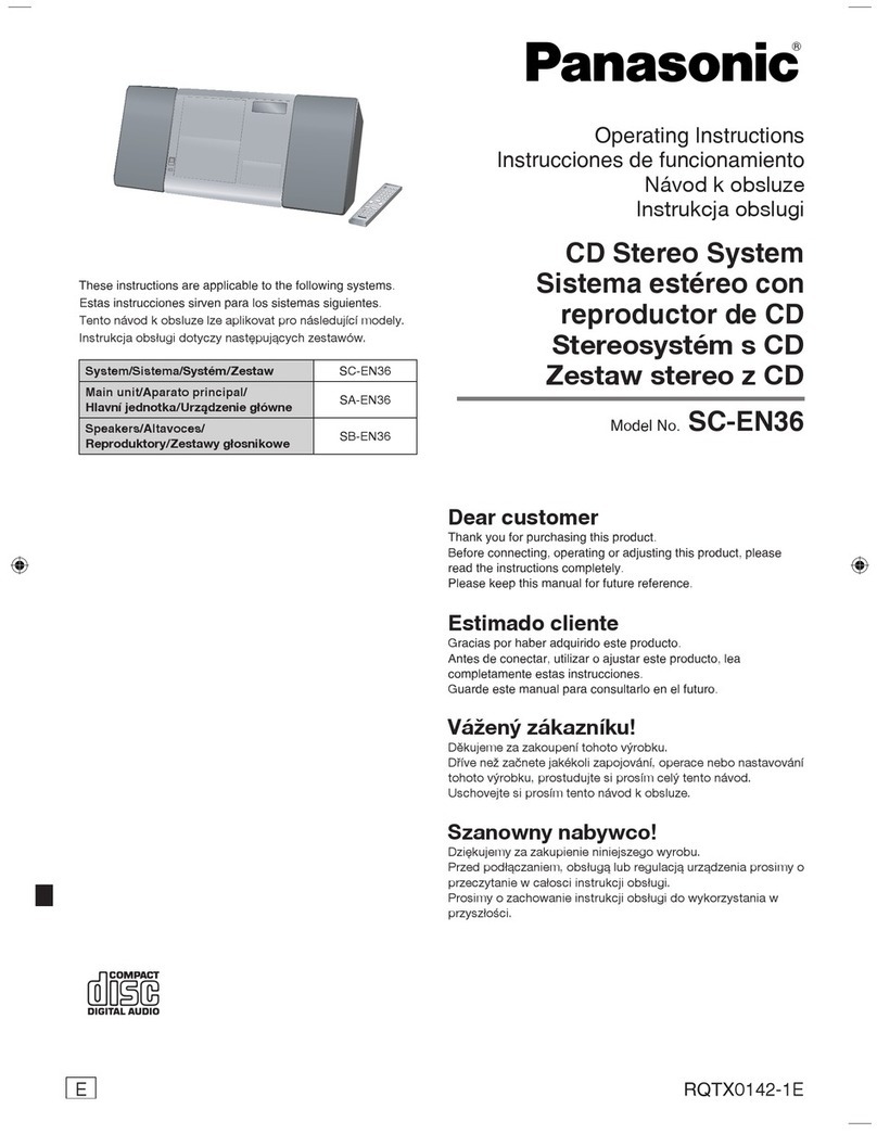 Panasonic SC-EN36 User manual