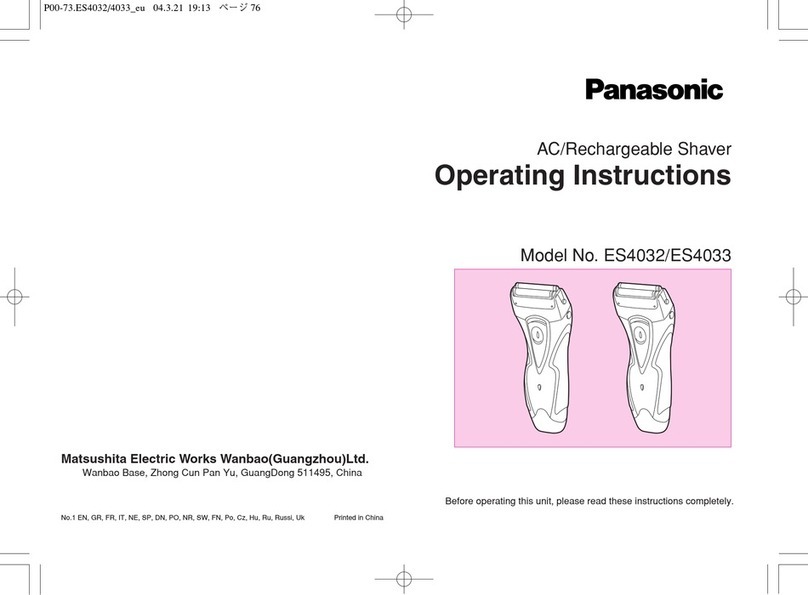 Panasonic ES4033 operating instructions