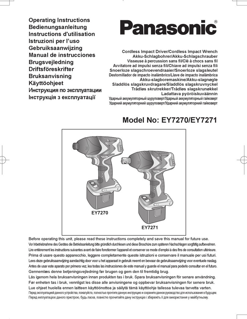 Panasonic EY7271 User manual