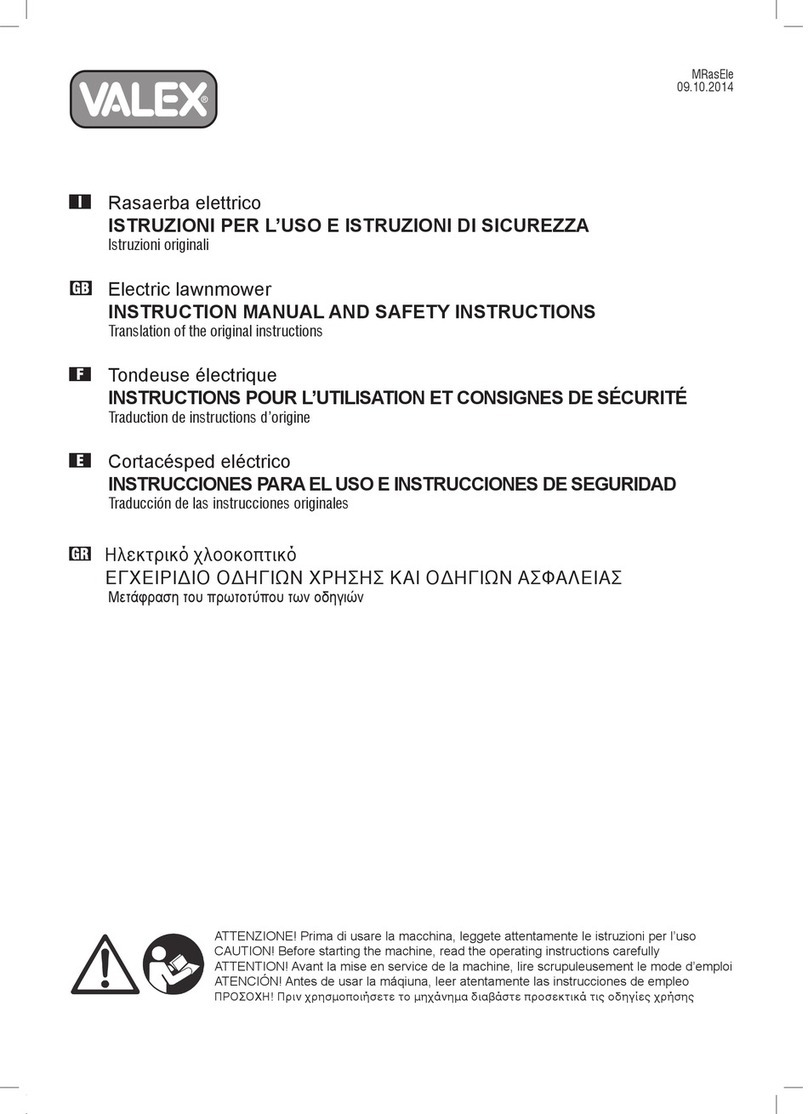 Valex 1600L Instruction manual and safety instructions