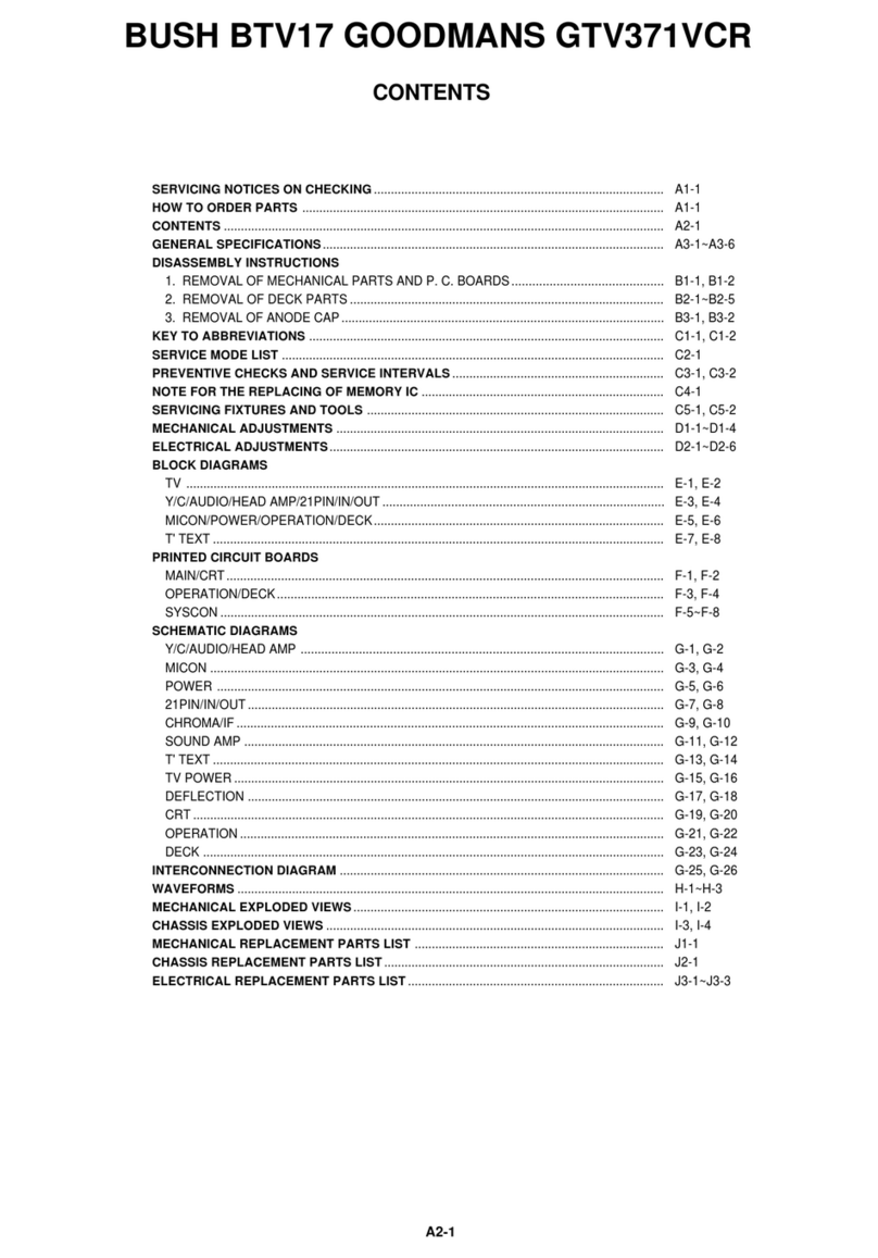 Goodmans GTV371VCR User manual