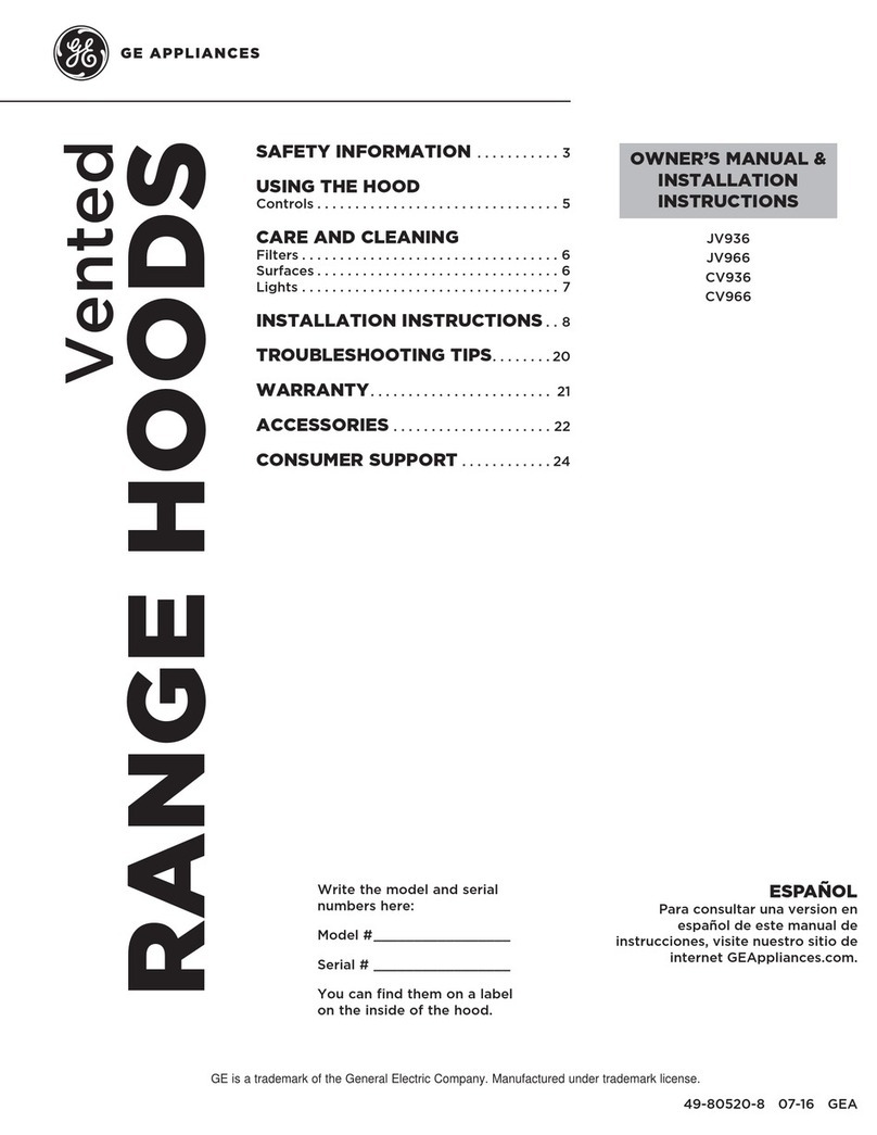 GE Appliances CV966 Original instructions