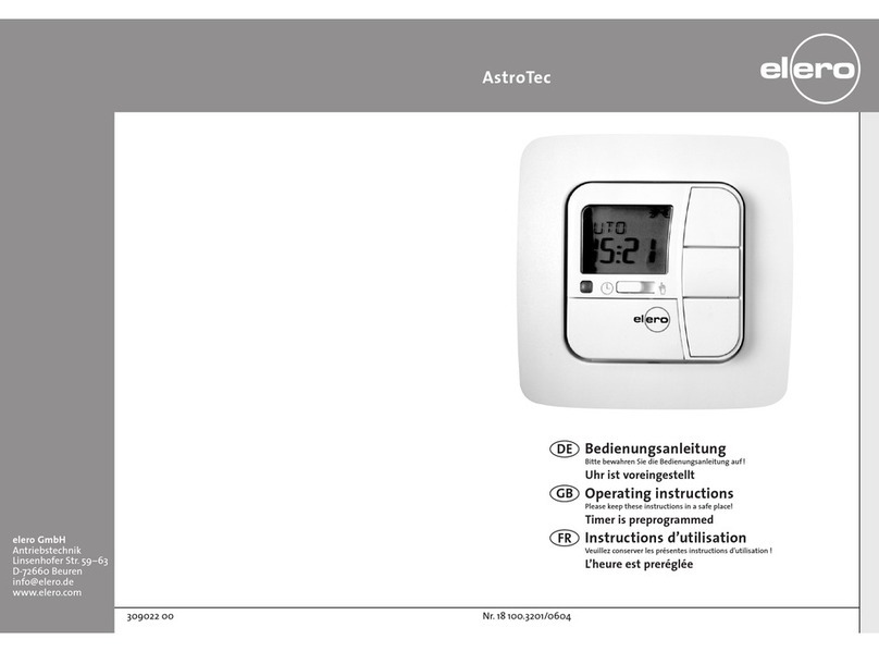 elero AstroTec operating instructions