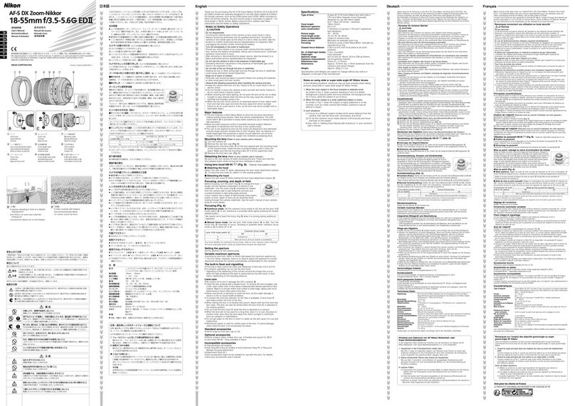 Nikon f/3.5-5.6G ED VR User manual