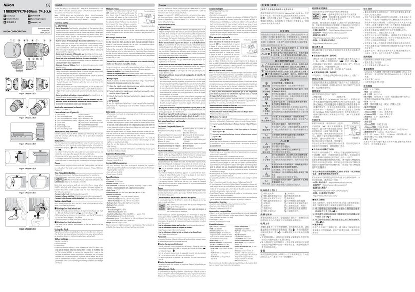 Nikon 1 NIKKOR VR 70-300mm f/4.5-5.6 user manual