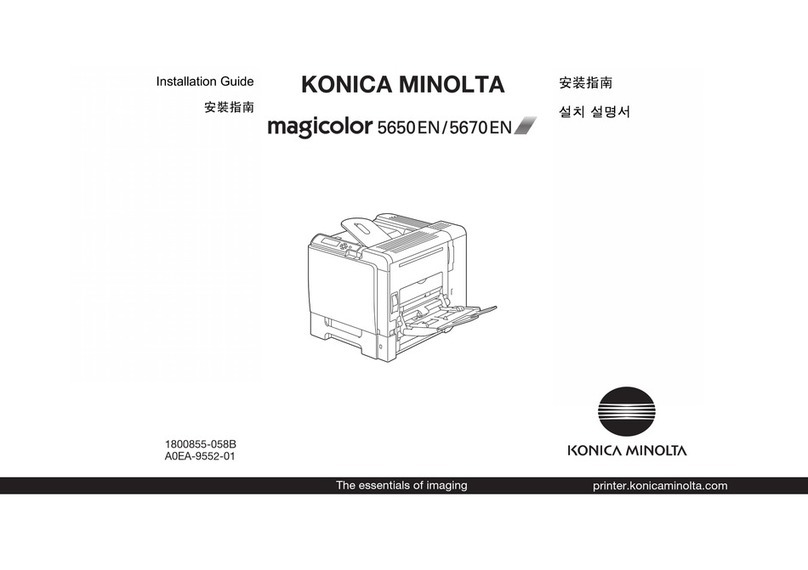 Konica Minolta magicolor 5670 installation guide