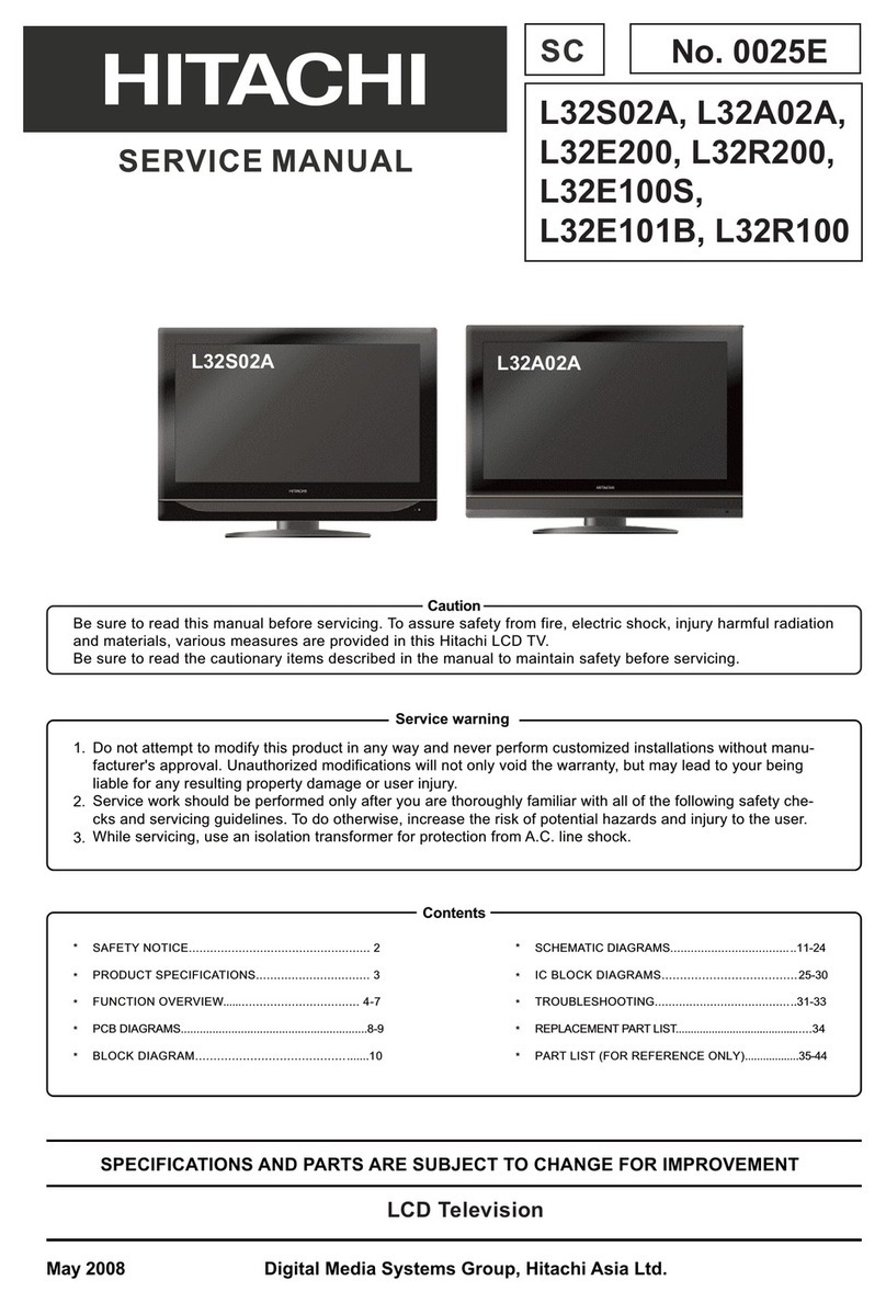 Hitachi L32R100 User manual