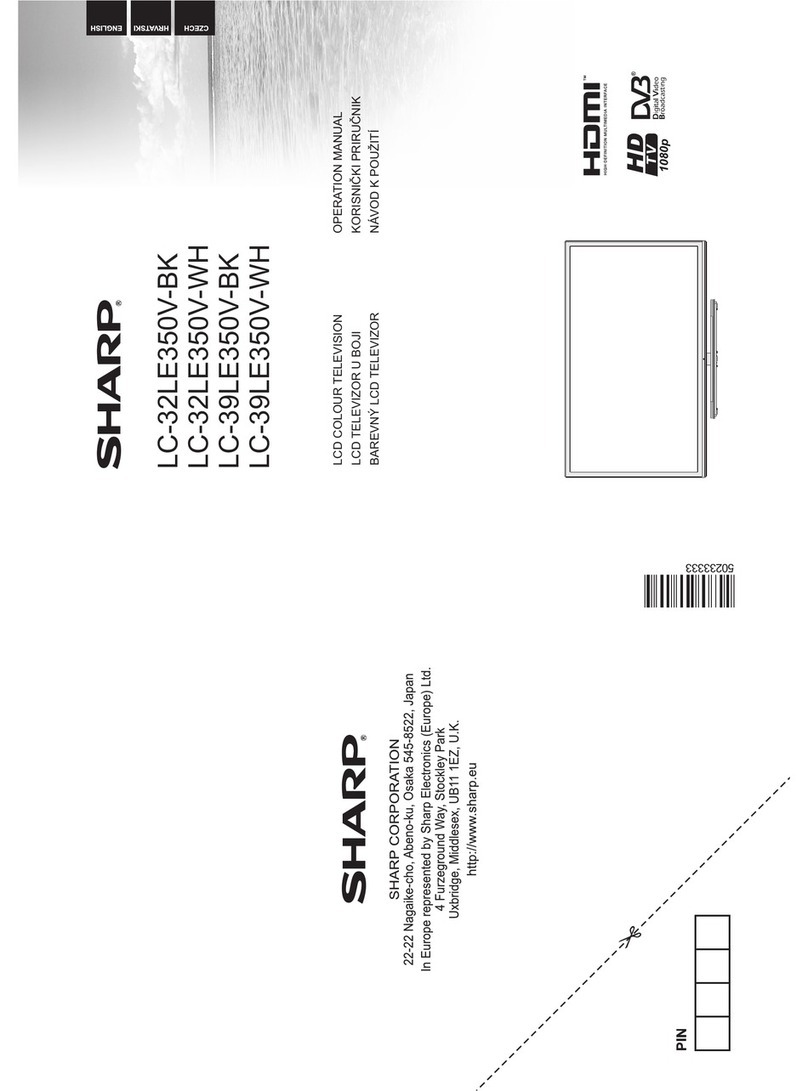 Sharp LC-39LE350V-WH User manual
