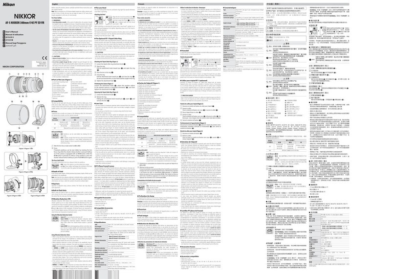 Nikon AF-S NIKKOR 300mm f/4E PF ED VR user manual