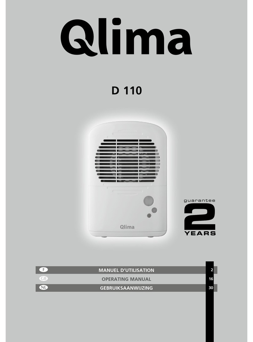 Qlima D 110 User manual Qlima D 110 User manual