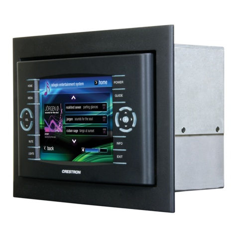 Crestron TPS-6X-DSW Operations & installation guide