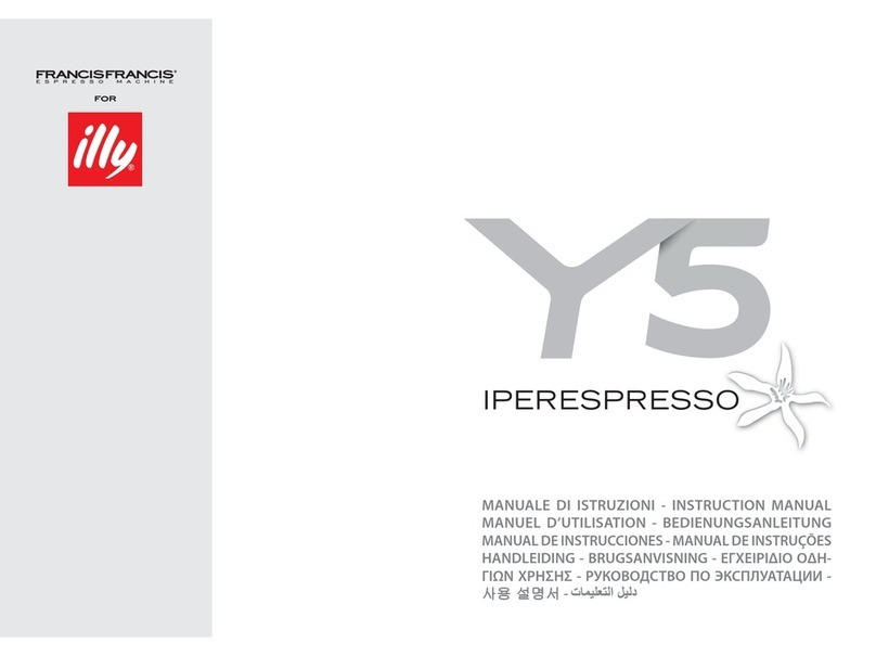 Francis Francis Y5 Milk Iperespresso instruction manual Francis Francis Y5 Milk Iperespresso instruction manual