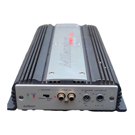 Audison MILLENNIUM POWER 2XR User manual