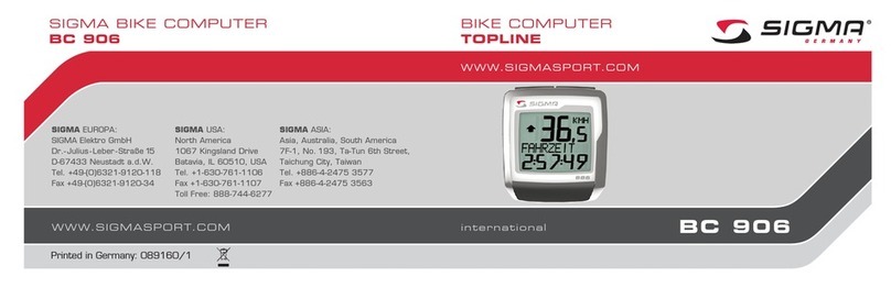 Sigma BC 906 manual