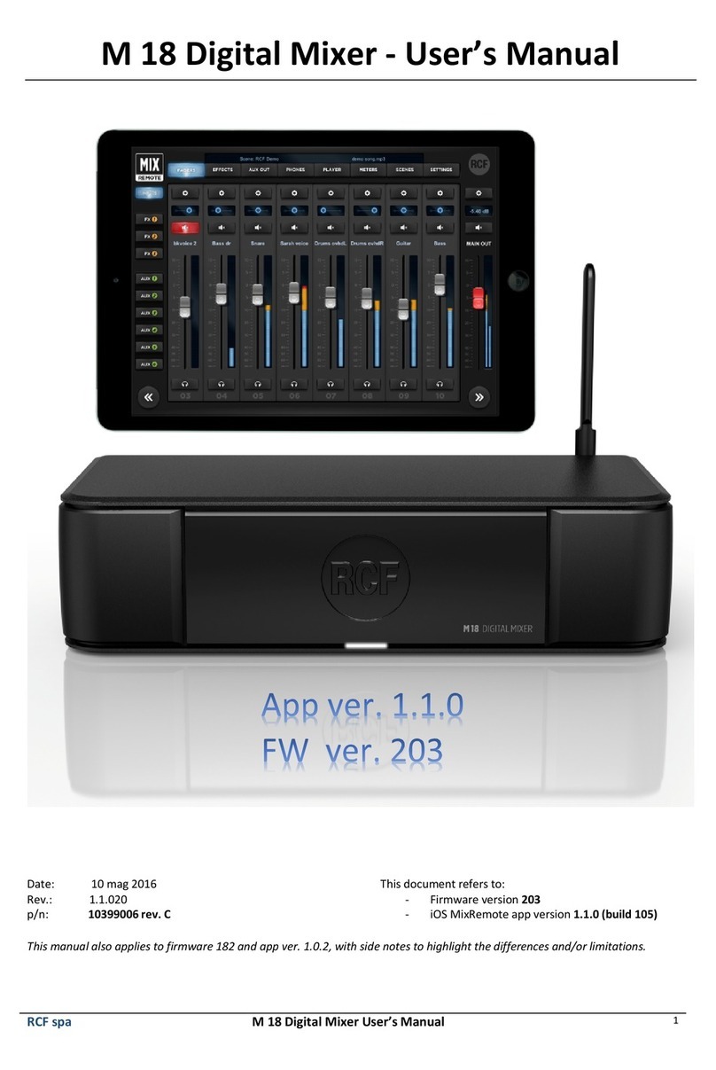 MCF M 18 user manual