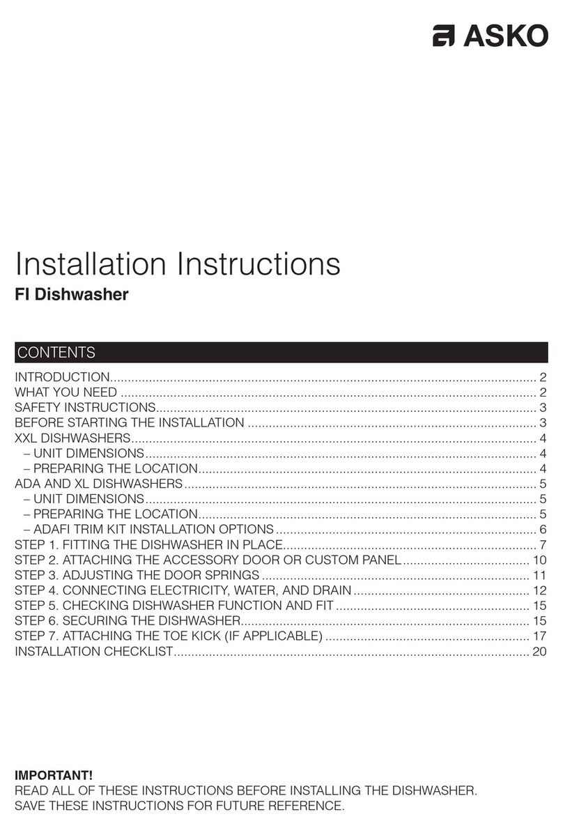 Asko ADA Series User manual