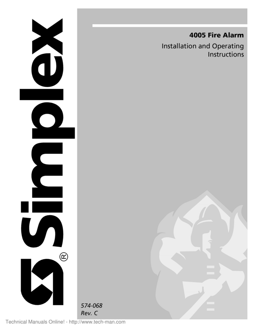 Simplex LifeAlarm 4005 Series User manual