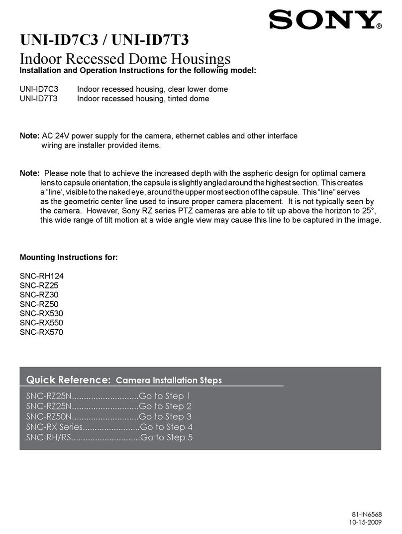 Sony UNI-ID7T3 Installation and operation instructions