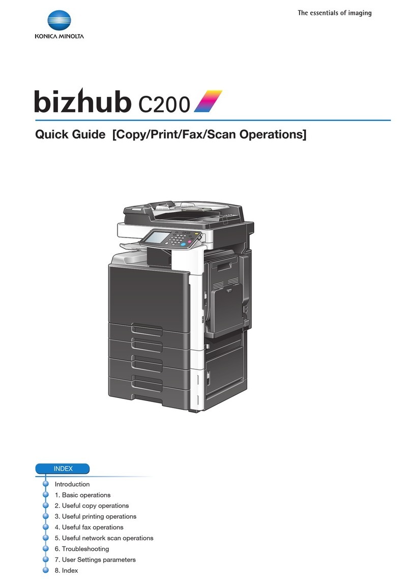 Konica Minolta bizhub C200 quick guide