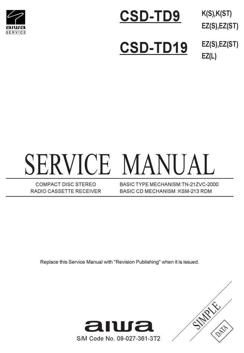 Aiwa CSD-TD9 User manual