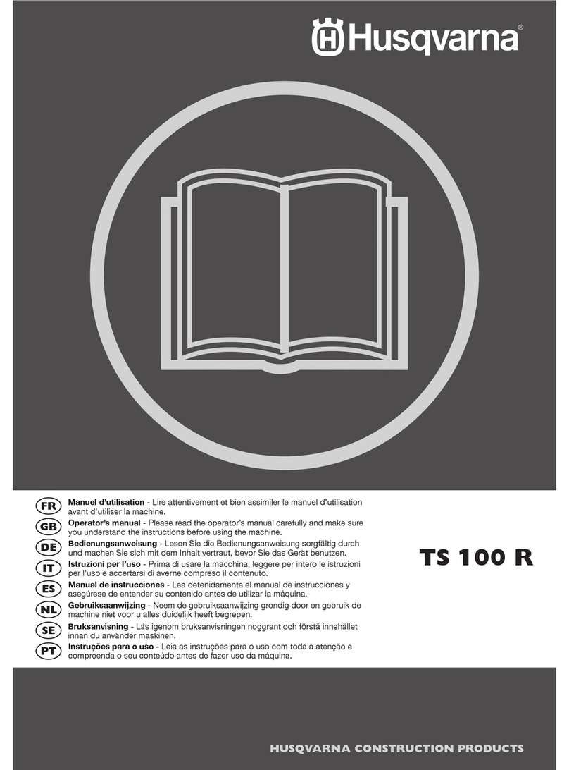 Husqvarna TS 100 R Operator's manual