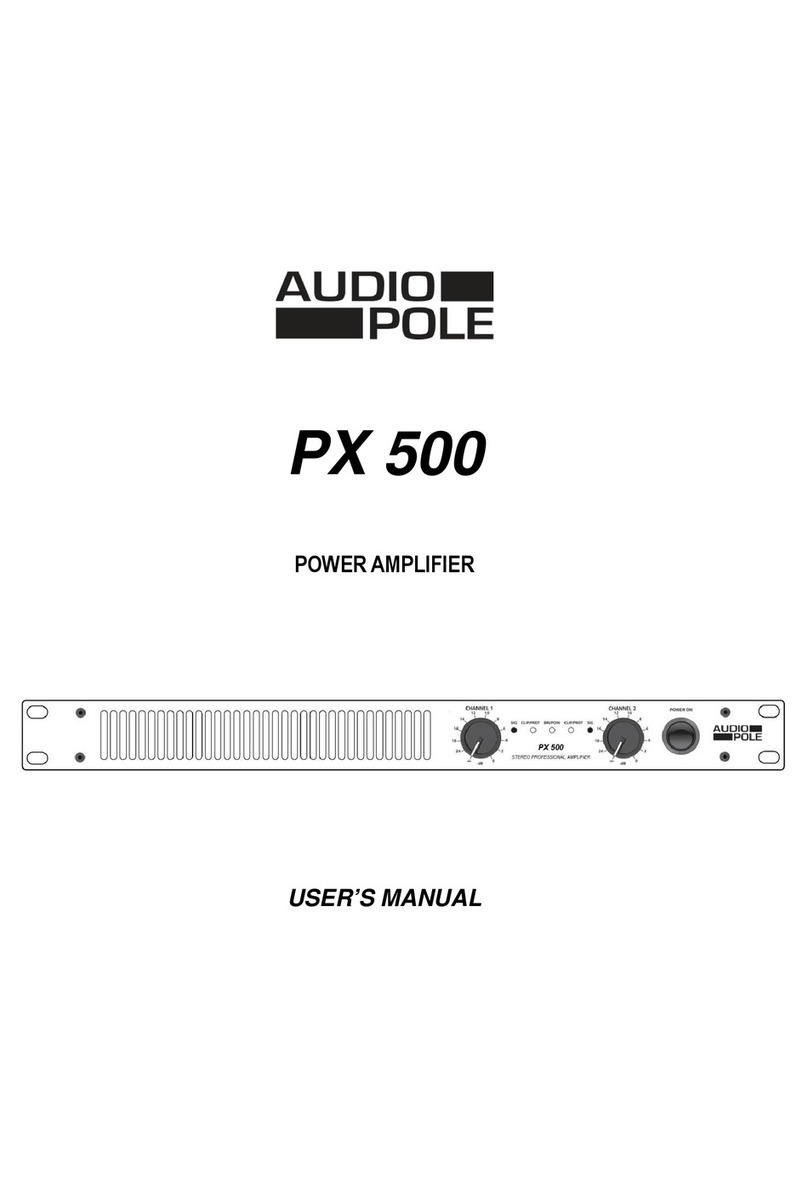 Audiopole PX 500 user manual