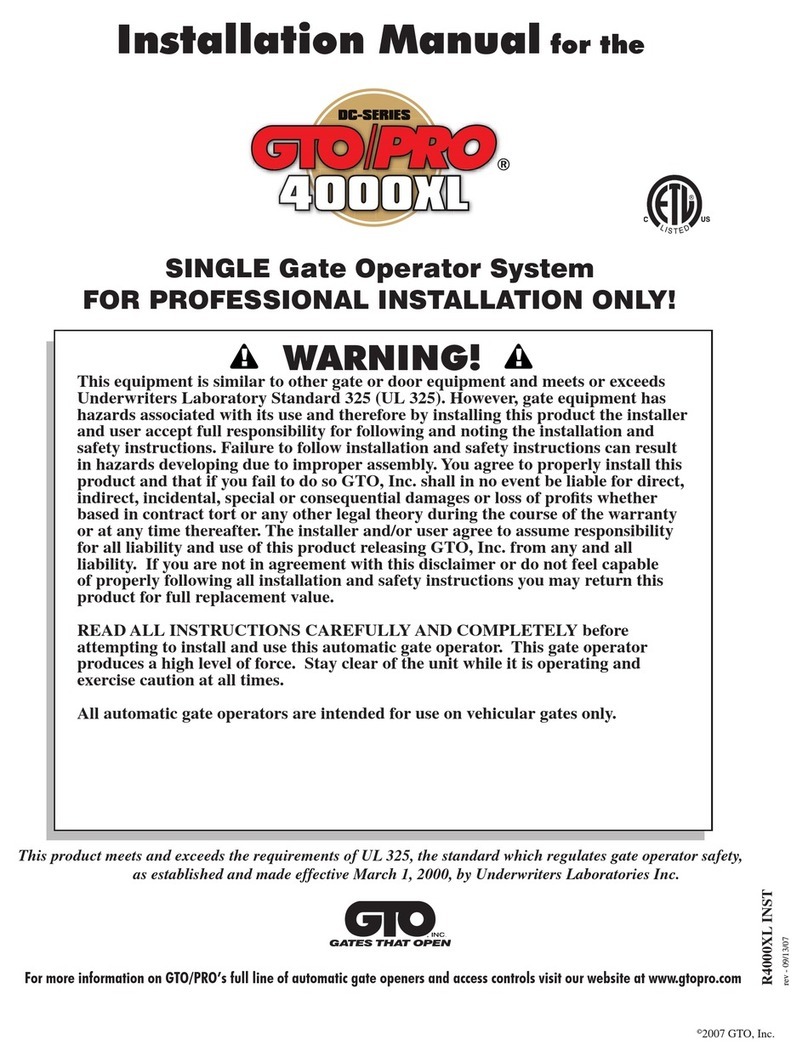 GTO 4000XL User manual