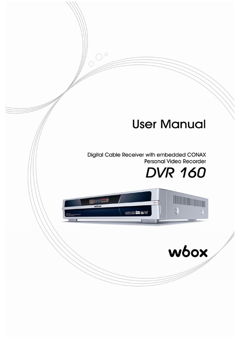 W Box Technologies DVR 160 user manual