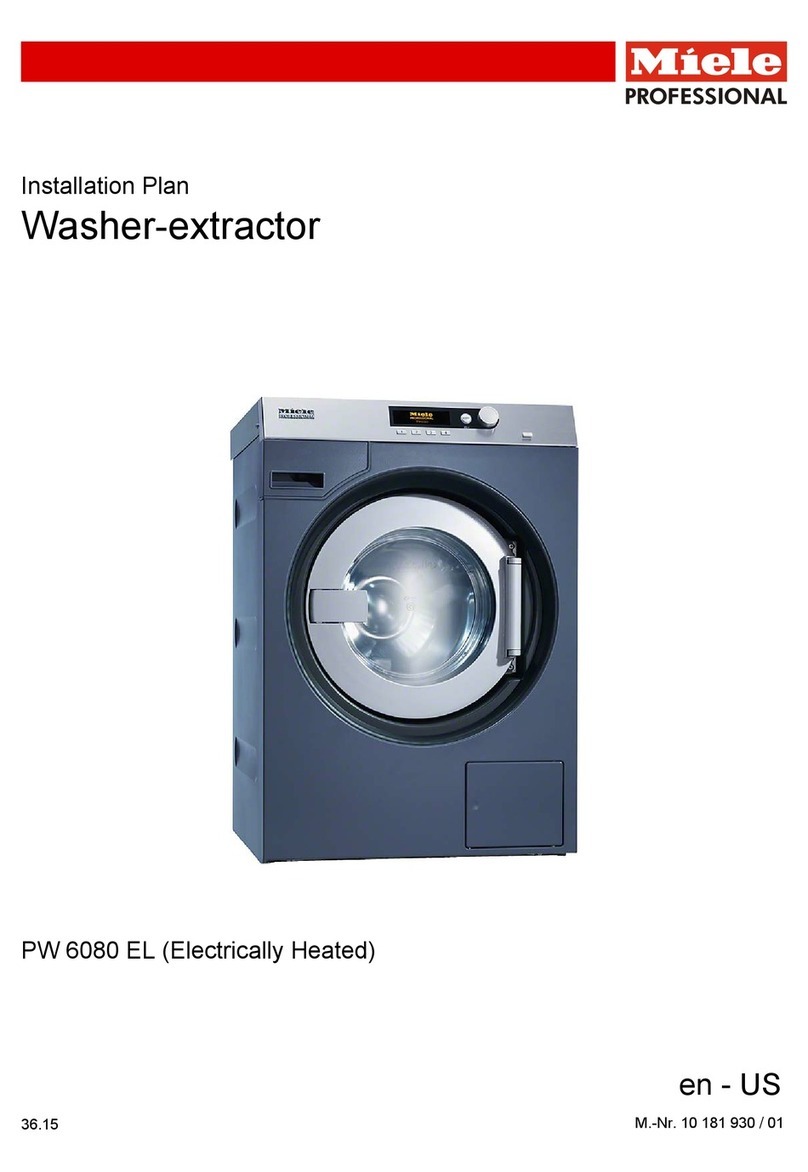 Miele PW 6080 EL Installations plan