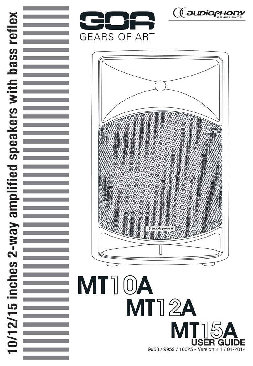 audiophony MT15A User manual