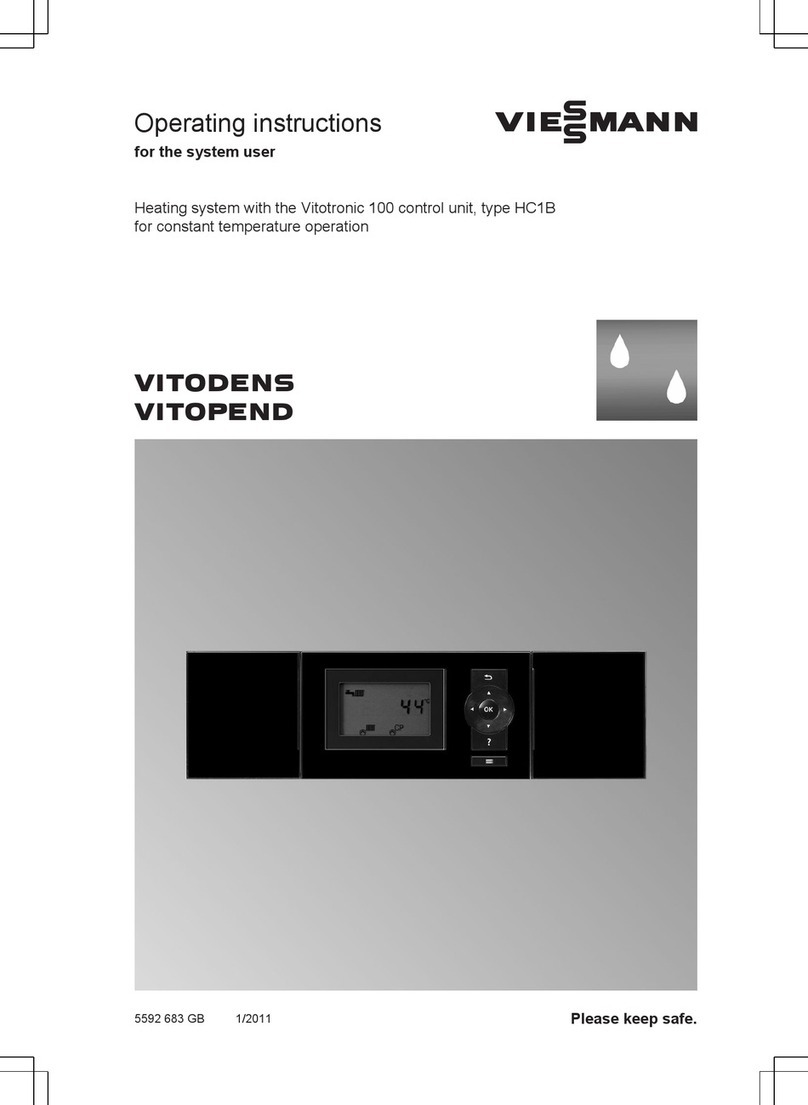 Viessmann VITOPEND User manual Viessmann VITOPEND User manual