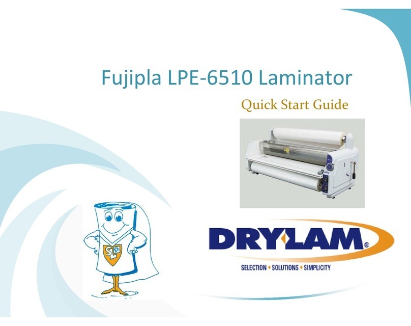 Dry-Lam Fujipla LPE-6510 User manual Dry-Lam Fujipla LPE-6510 User manual